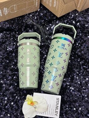 Gifting bundle for kids,Stanley Mint Green Iridescent Monogram Travel Tumblers